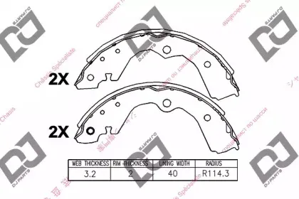 Комплект тормозных колодок DJ PARTS купить